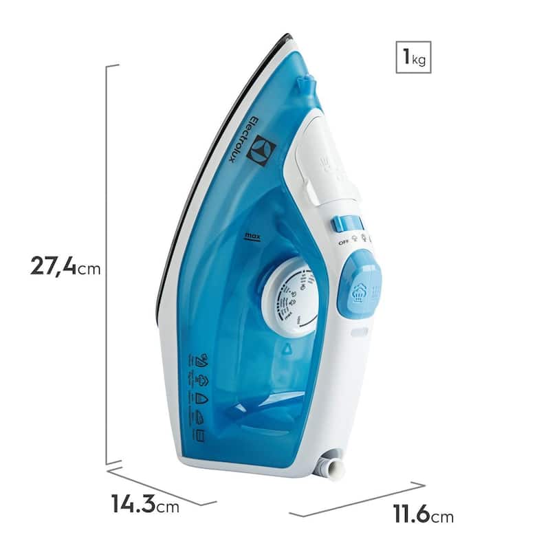 Ferro de Passar a Vapor e a Seco Electrolux - Easyline SIE60 Azul